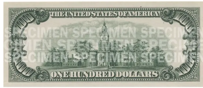 دلار سال 1929 پشت اسکناس