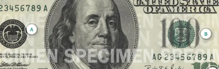 اسکناس دلار سال 1996 